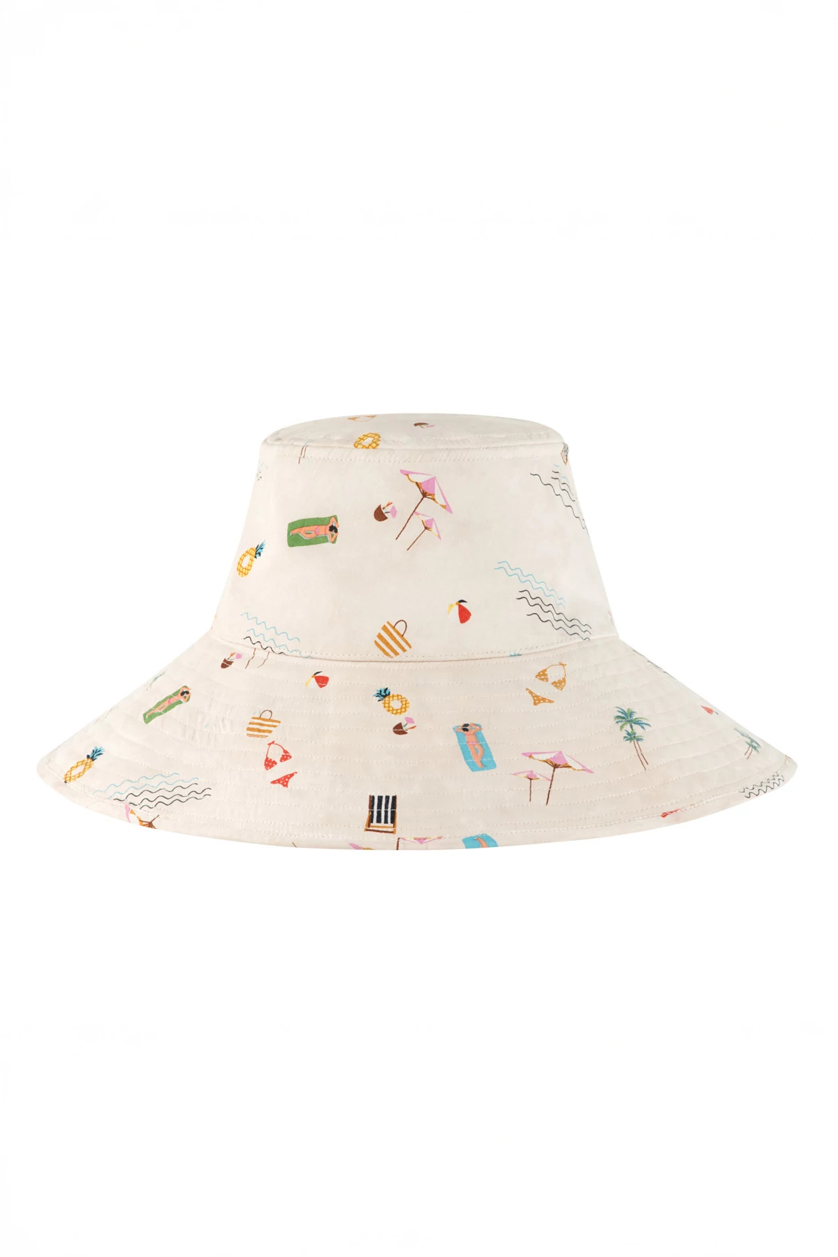 WHITE Sandbar Bucket Hat image number 1