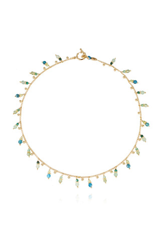 080 BLUE Collier Tangerine Necklace