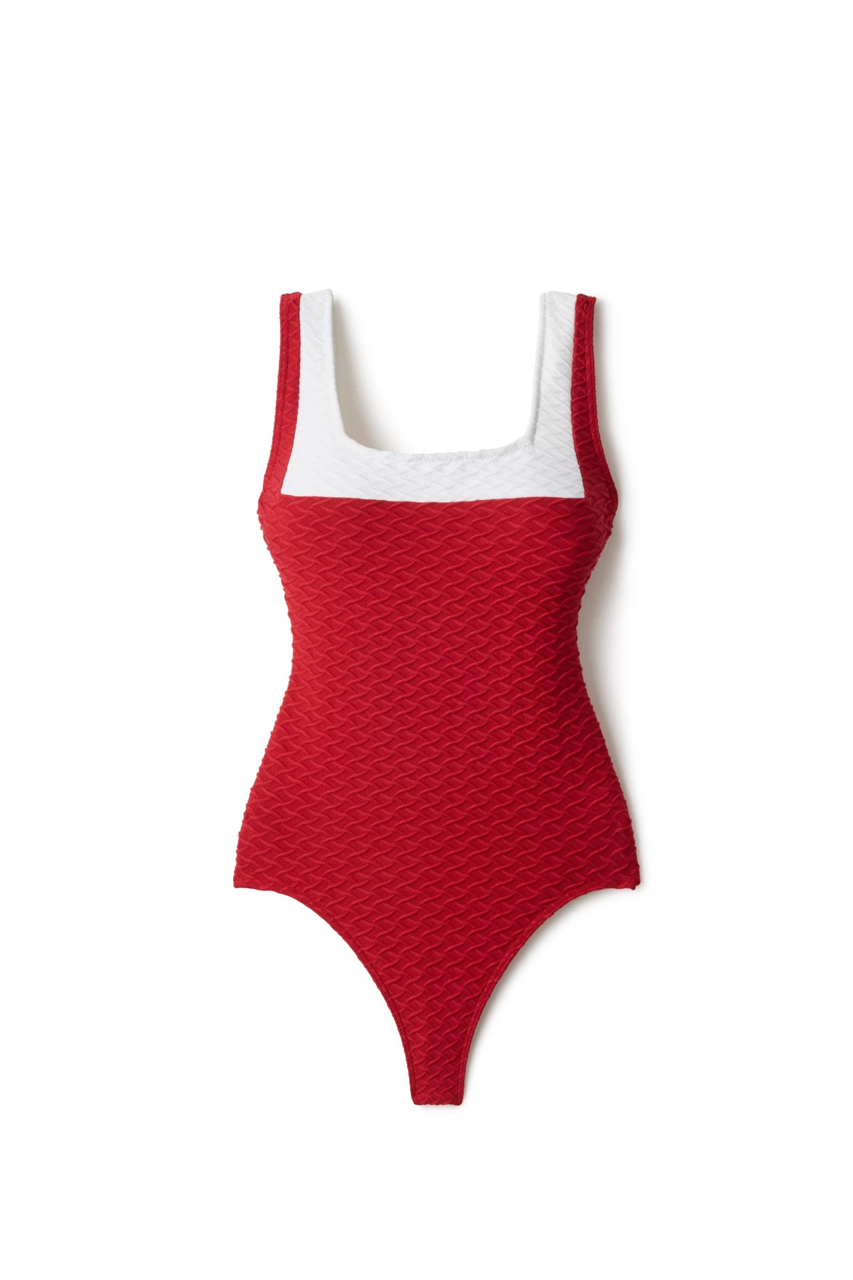 HORIZON Tummy Control Square Neck One Piece Swimsuit image number 3