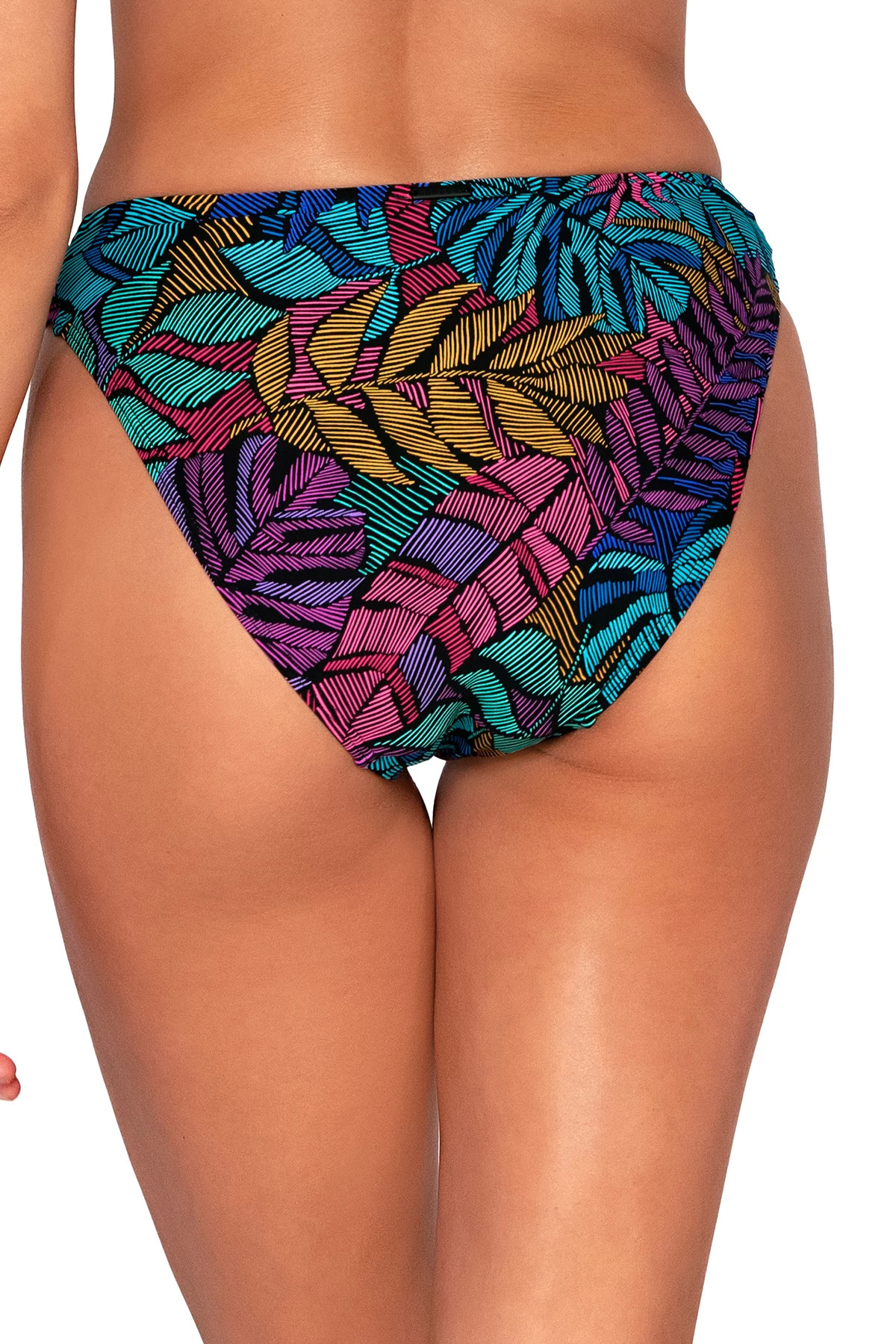 PANAMA PALMS Kylie Tab Side Hipster Bikini Bottom image number 2