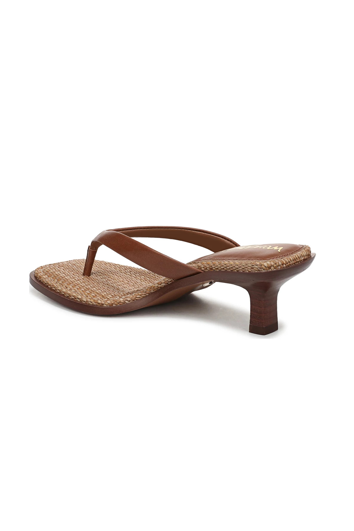 COGNAC Dollie Raffia Kitten Heel Thong Sandal image number 2