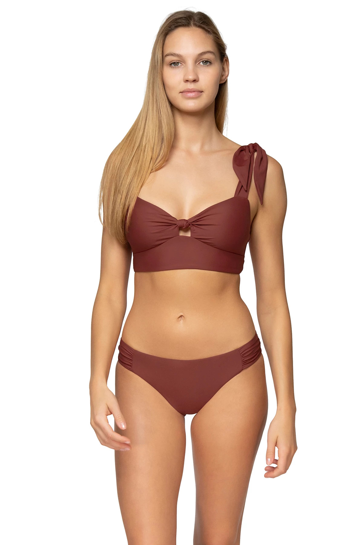 TUSCAN RED Lily Bralette Bikini Top image number 1