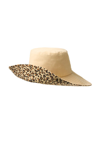 NATURAL Leo Canvas Bucket Hat