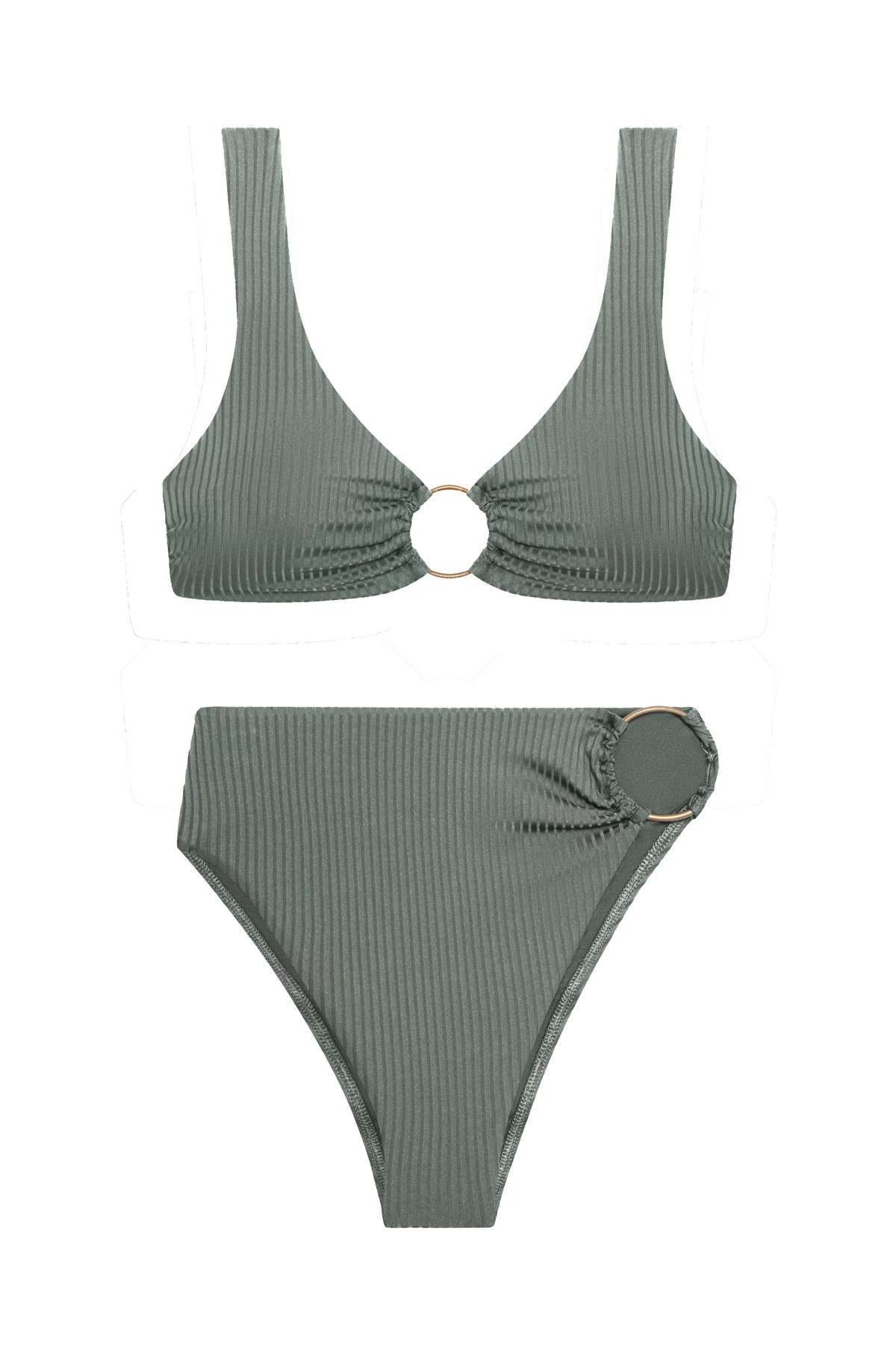 SEA GREEN Skylar Bralette Bikini Top image number 3