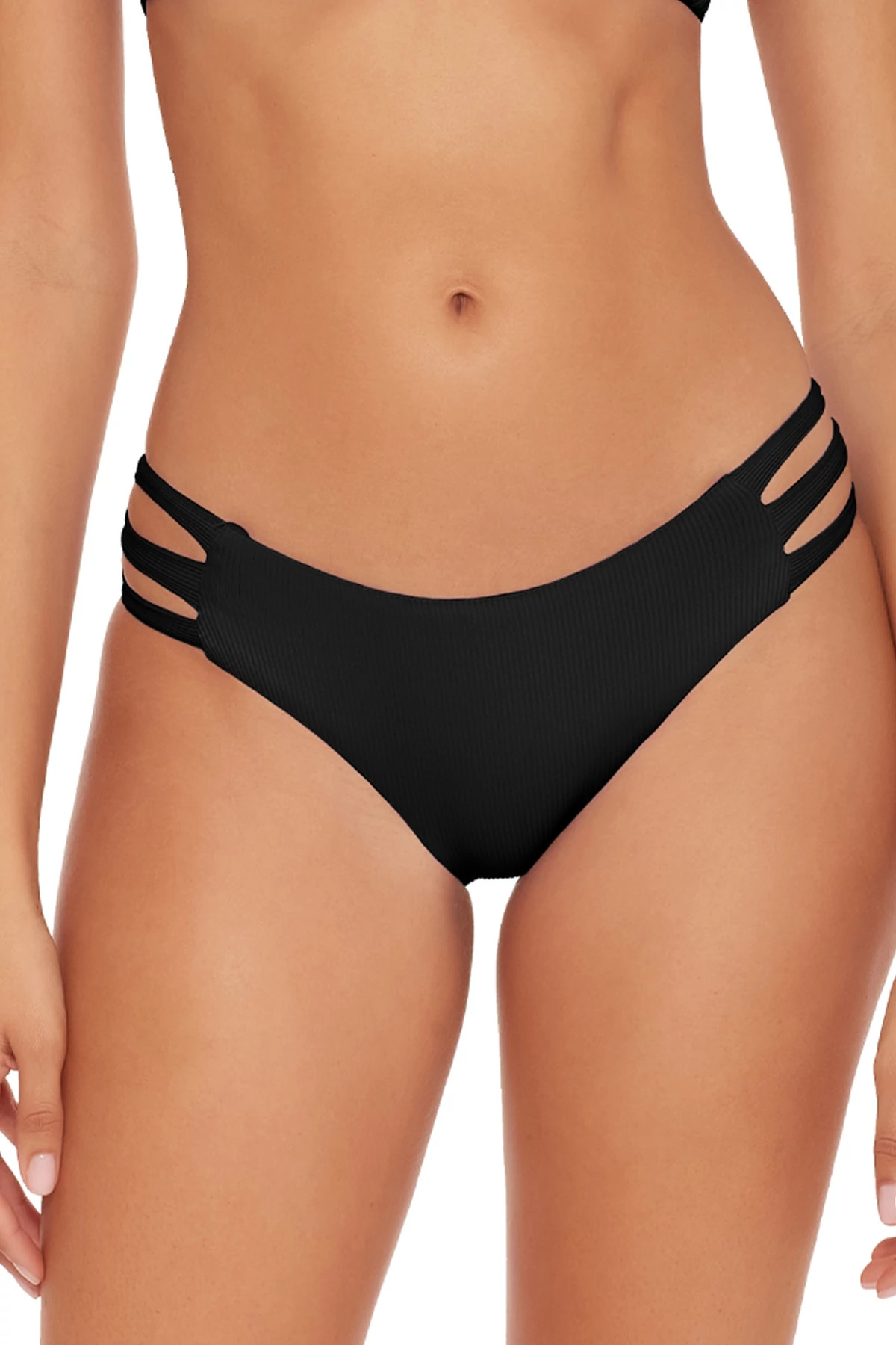 BLACK Jordan Tab Side Hipster Bikini Bottom image number 1