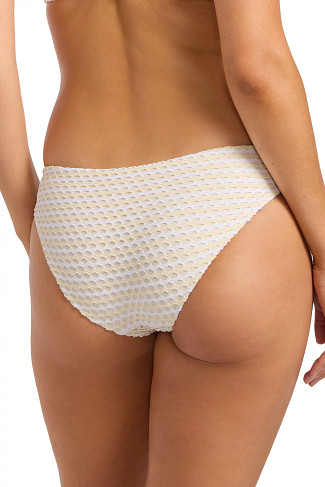 ECRU Mesh Effect Hipster Bikini Bottom
