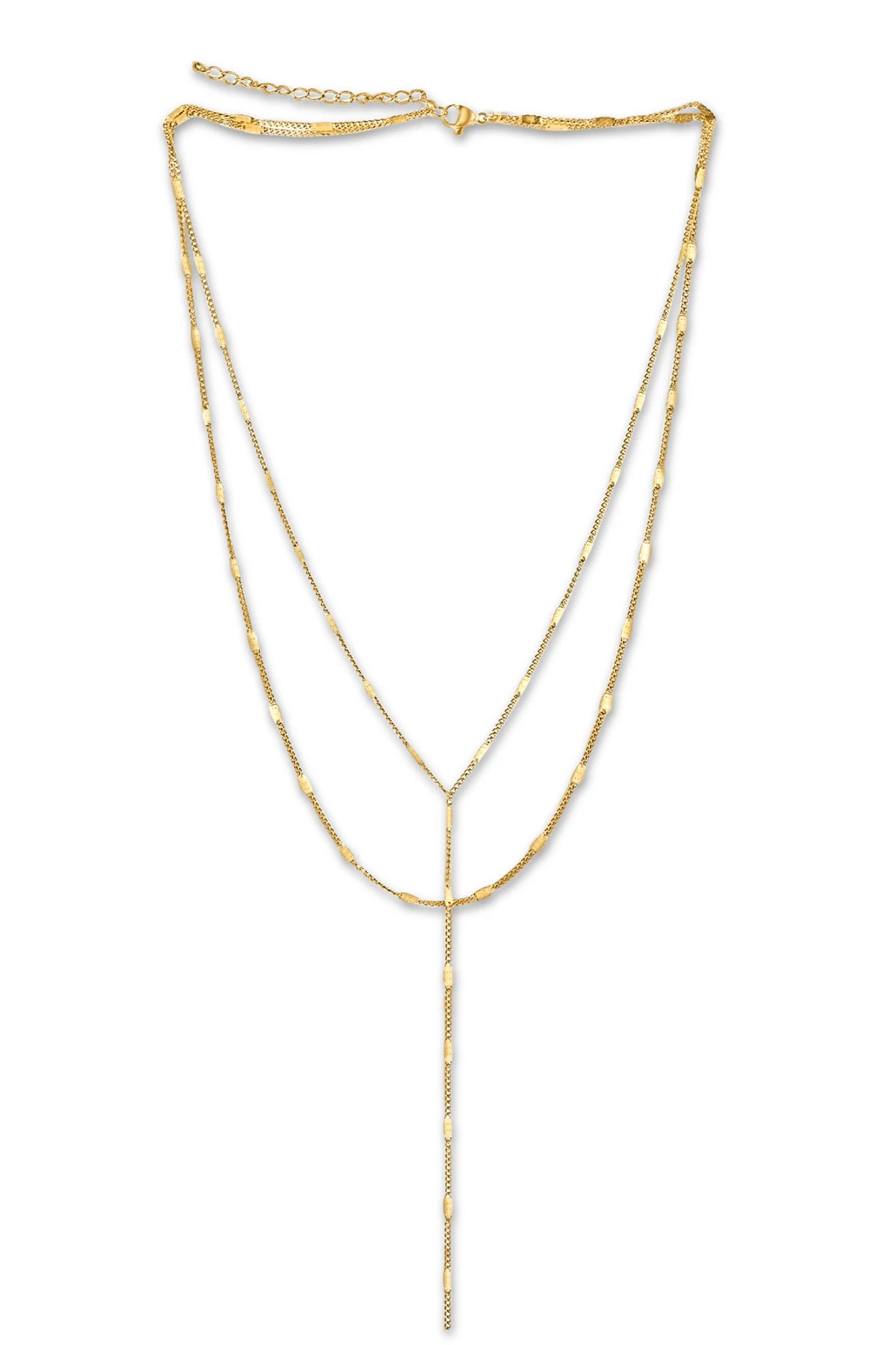 Camilla Dainty Lariat Chain Necklace image number 1