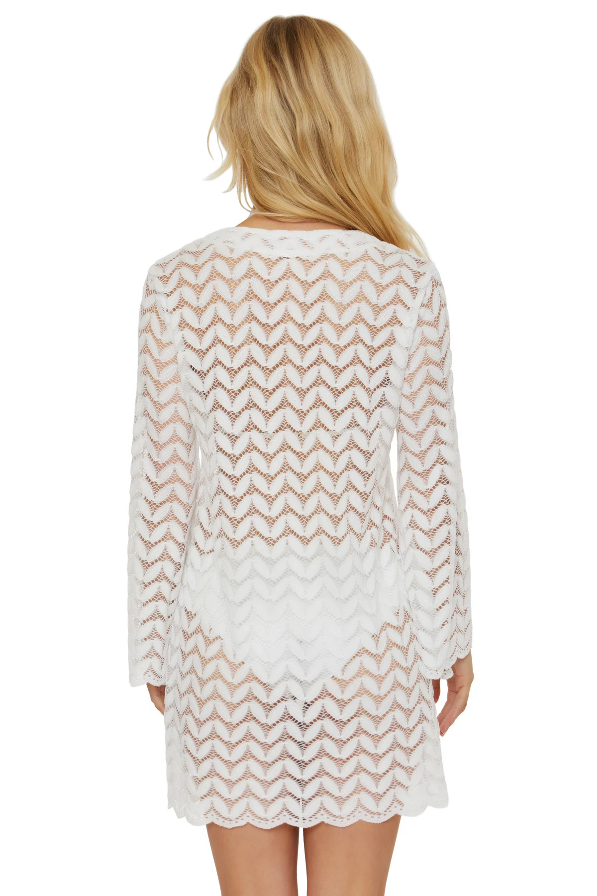 CLOUD Lace-Up Crochet Tunic image number 2