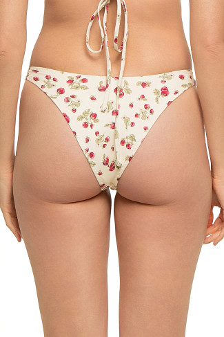 STRAWBERRY FIELD Dove High Leg Bikini Bottom