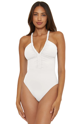 WHITE Lake Side One Piece Swimsuit