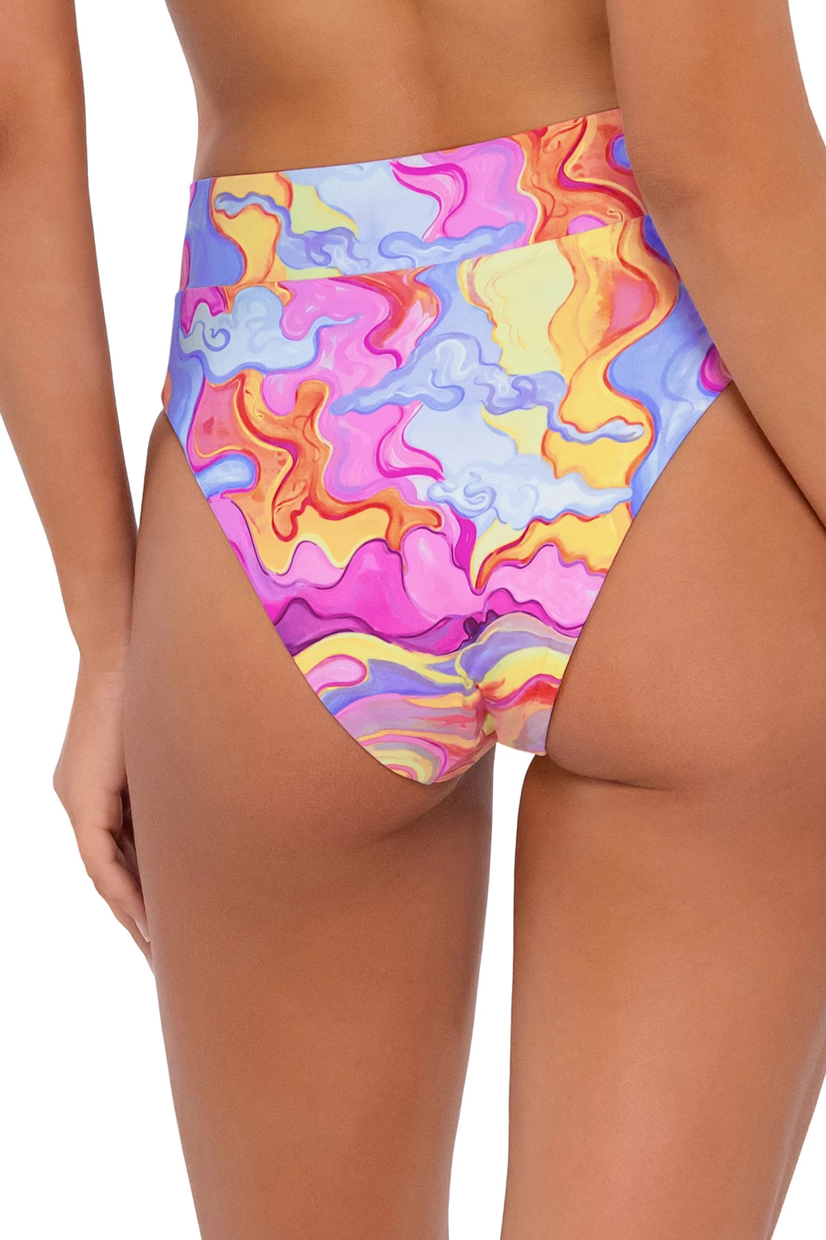 HELLO SUNSHINE Delfina V Front High Waist Bikini Bottom image number 2
