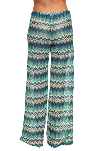 BLUE/MULTI Crochet Pants