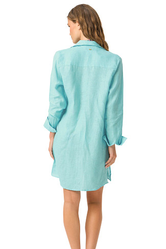 WATER Millie Long Sleeve Linen Cover Up