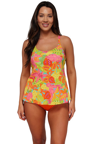 CITRUS GROVE SANDBAR RIB Jenna Tankini Top