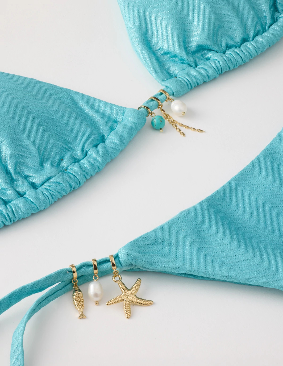 GOLD Sea Life Bikini Charms image number 3