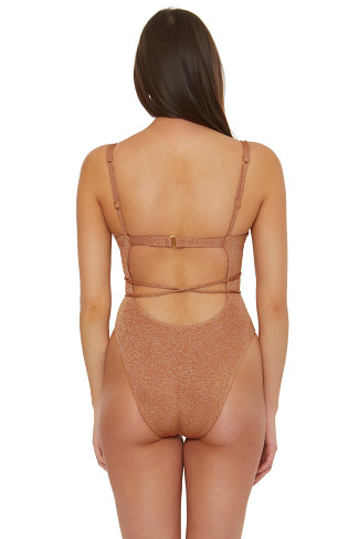 MAPLE SUGAR Maillot Plunge One Piece Swimsuit
