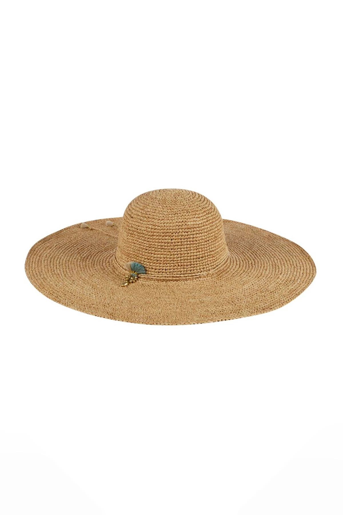 NATURAL/GOLD/BLUE Mara Sunhat image number 2