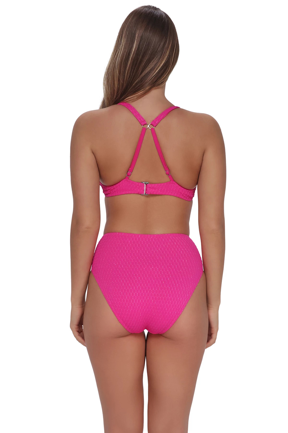 PINK DIAMOND LUREX Emery Underwire Bikini Top image number 2