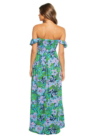 HONDURAS SKY Hollie Off Shoulder Maxi Dress