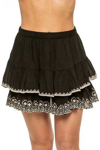 BLACK Ruffle Skirt