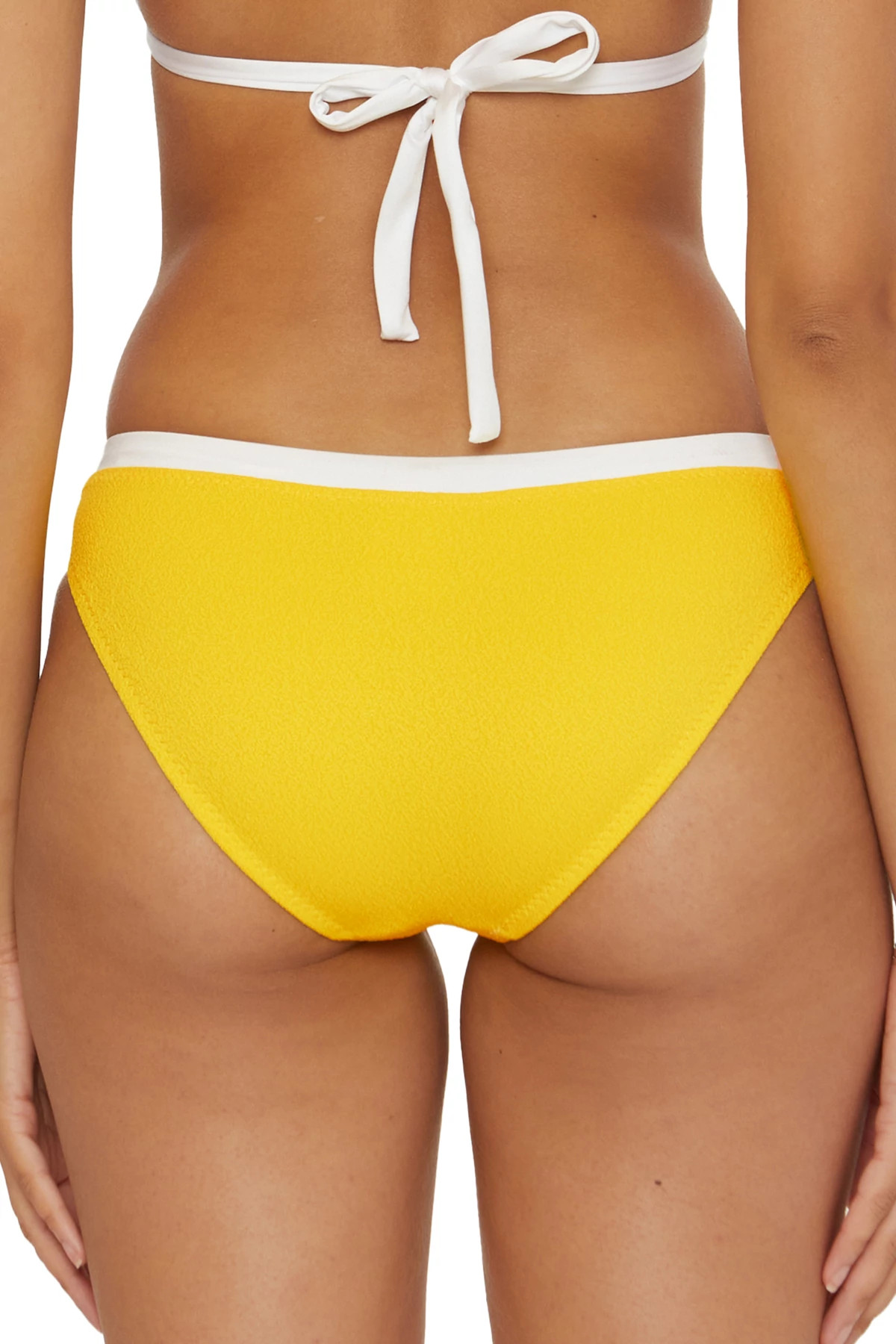 EMPIRE YELLOW Courtside Banded Hipster Bikini Bottom image number 2