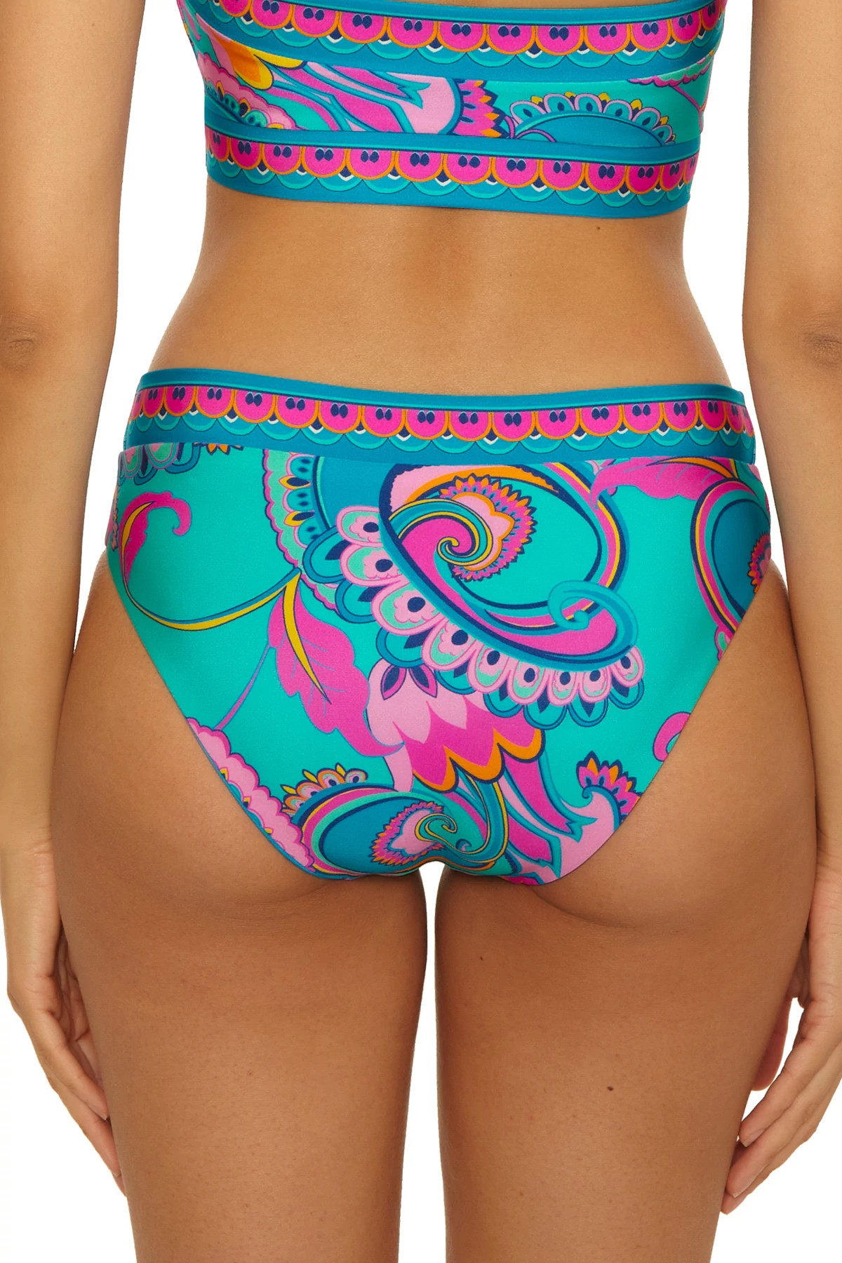 ELYSIAN TEAL Reversible Hipster Bikini Bottom image number 3