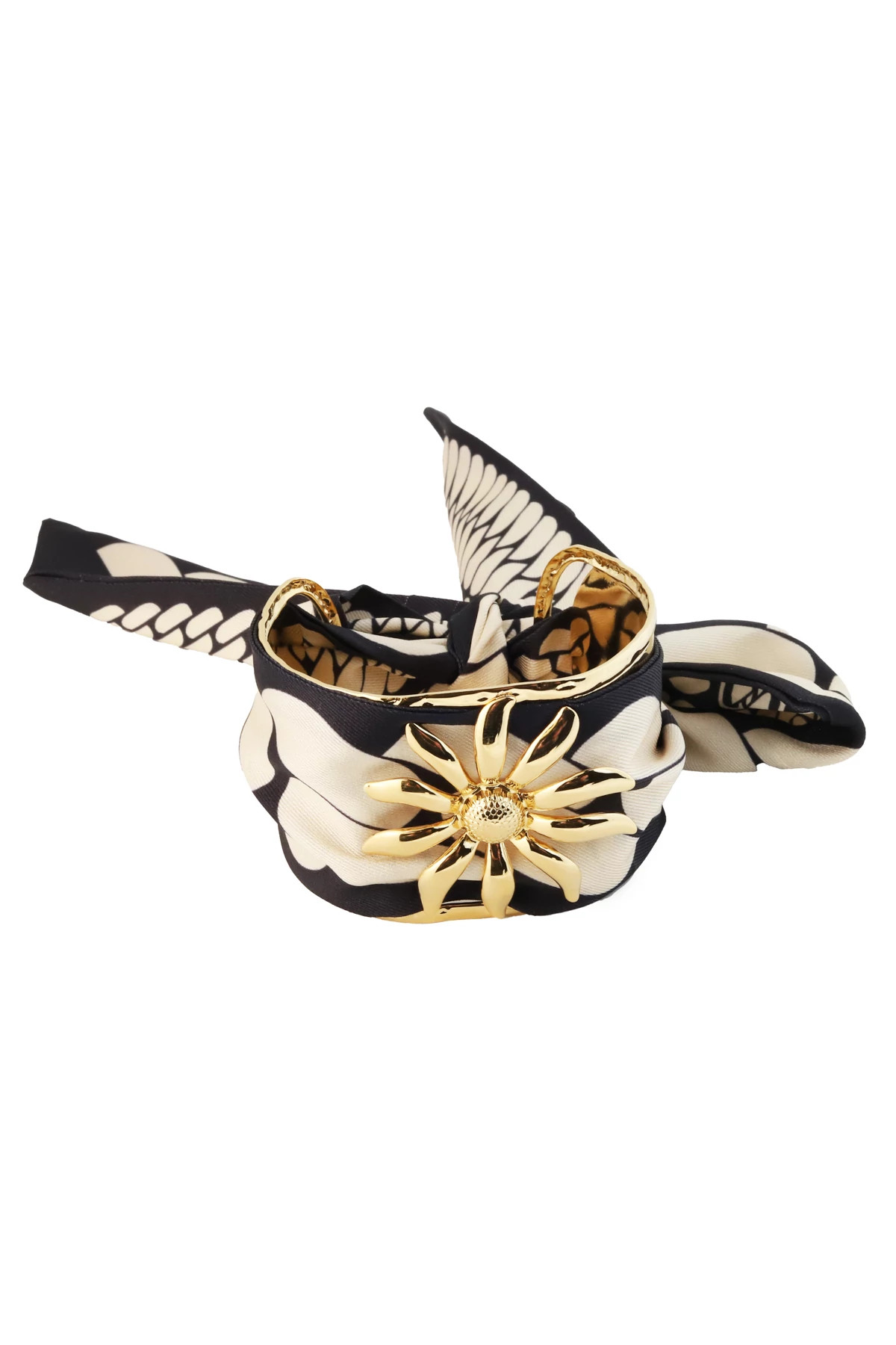 MULTI Floral Scarf Cuff Bracelet image number 1