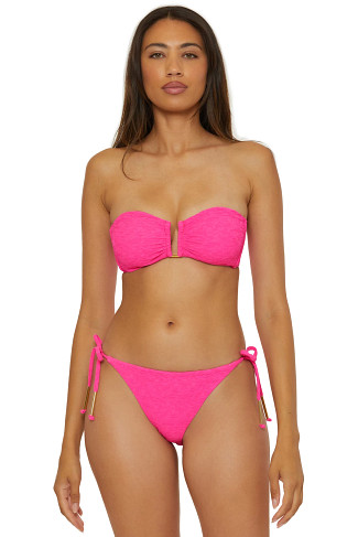 LOVE ALL PINK Indio Bandeau Bikini Top