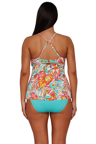 PALM SERENADE SANDBAR RIB Tori Tankini Top