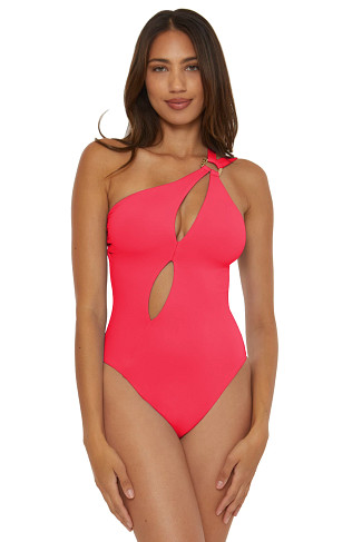 GERANIUM Tahiti Asymmetrical One Piece Swimsuit