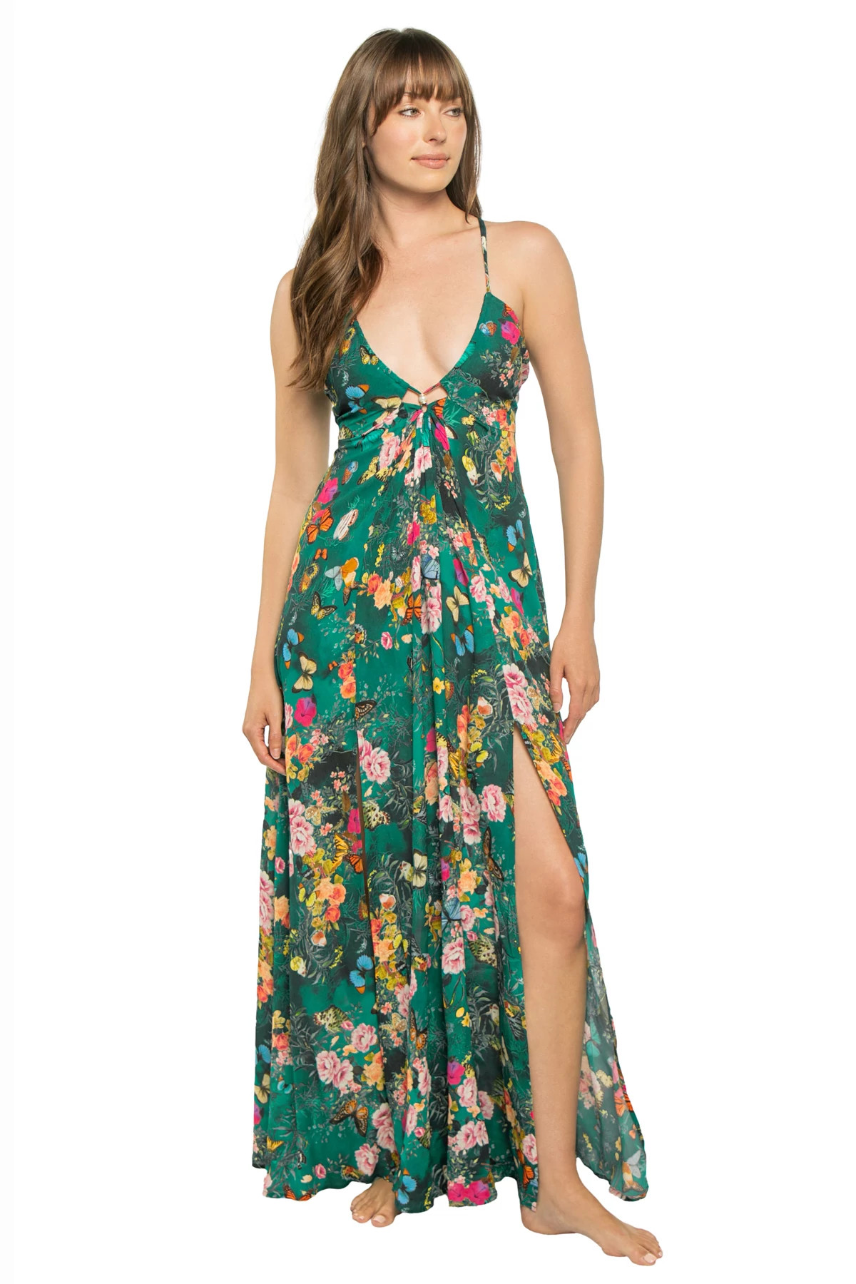 MULTI Geneva Maxi Dress image number 3
