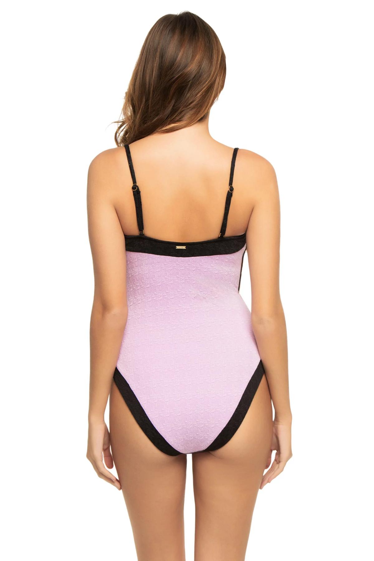 LIGHT VIOLET Tory Bandeau One Piece Swimsuit image number 2