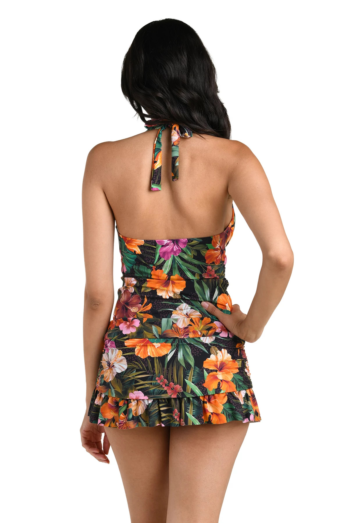 MULTI Halter Goddes Tankini Top image number 2