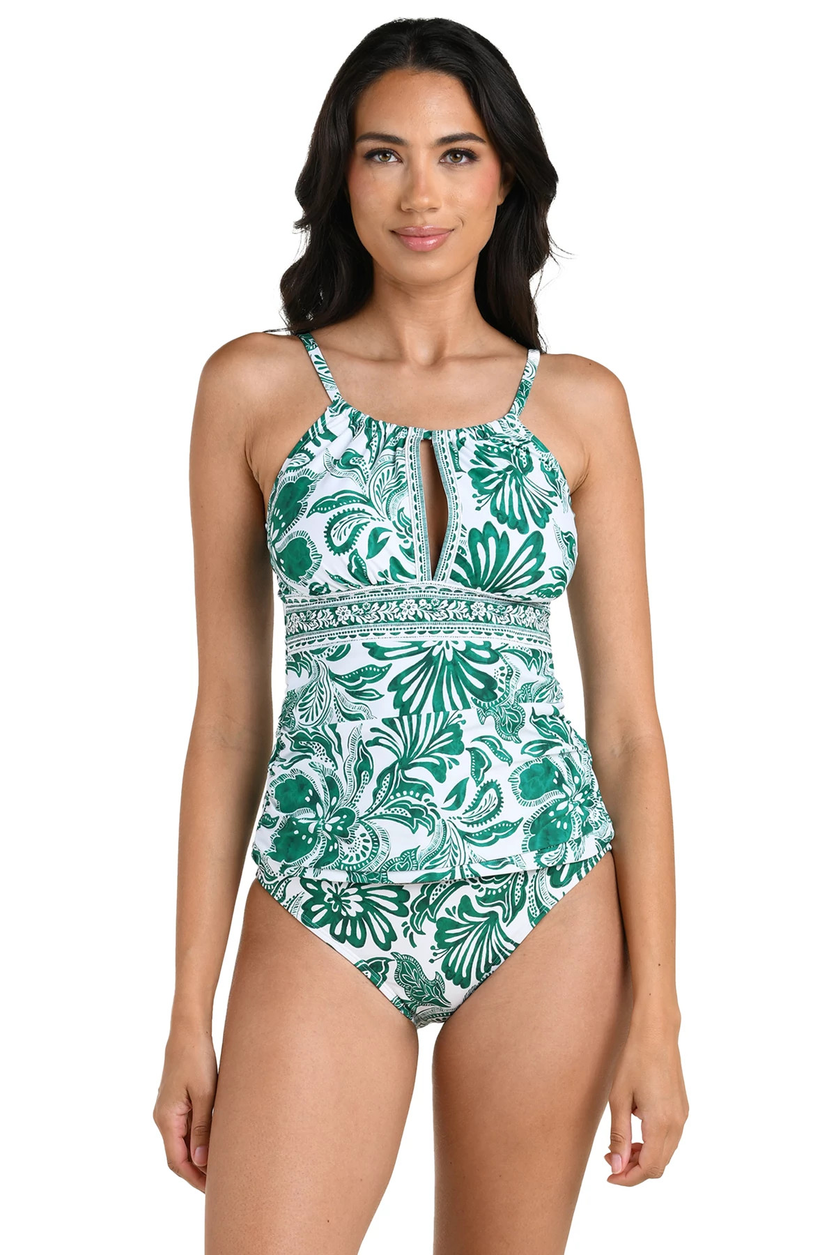 JUNGLE High Neck Tankini Top image number 1