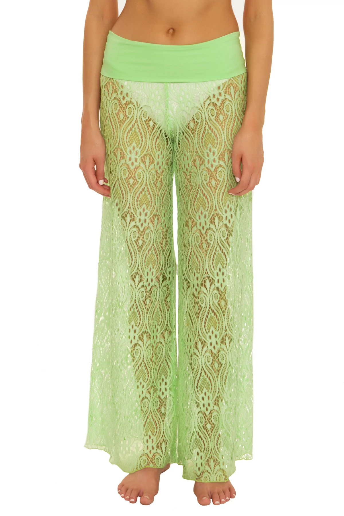 PISTACHIO Banded Lace Cover Up Pant image number 1