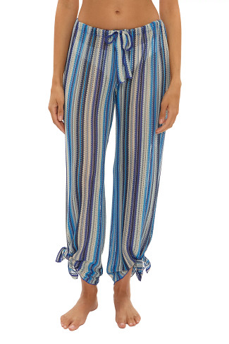 TRUE BLUE Seaside Striped Knit Cover Up Pants