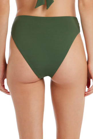 FATIGUE Shirred High Waist Bikini Bottom