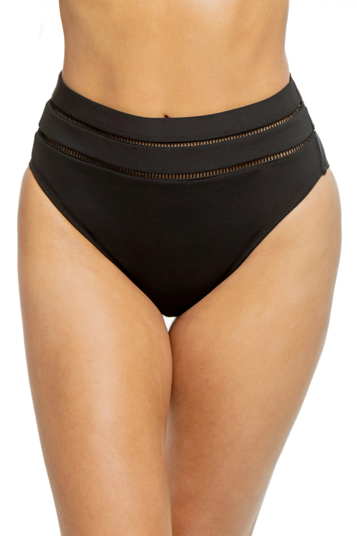 BLACK Quinn High Waist Bikini Bottom image number 1