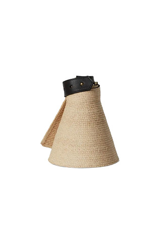 NATURAL Birdie Adjustable Raffia UPF 50+ Visor
