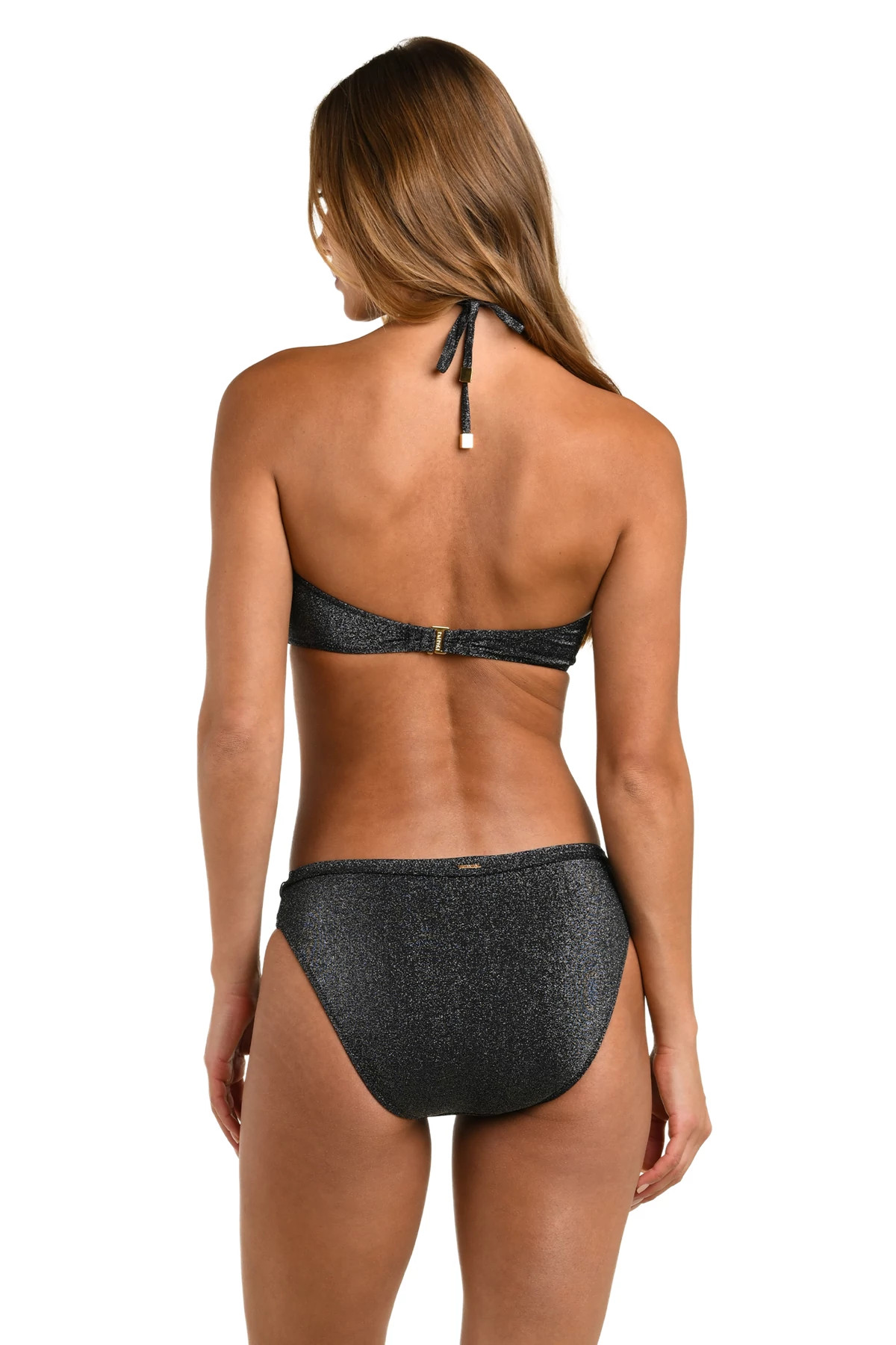 BLACK Krysta Bandeau Halter Bikini Top image number 2