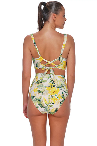 ISLA SOLEIL CREPE Elsie Lace-Up Underwire Bikini Top (E-H Cup)