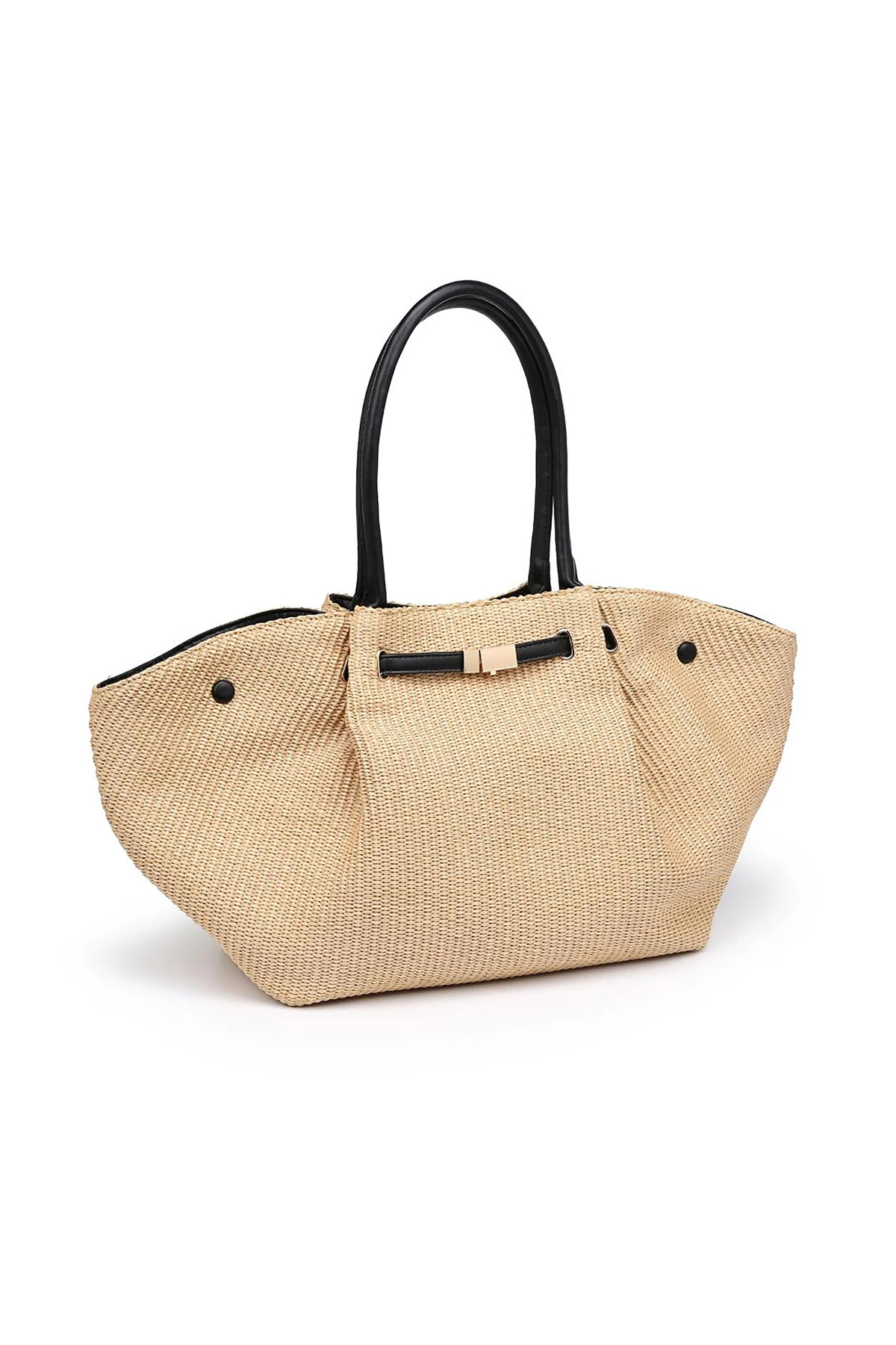 NATURAL BLACK Kaia Tote image number 3