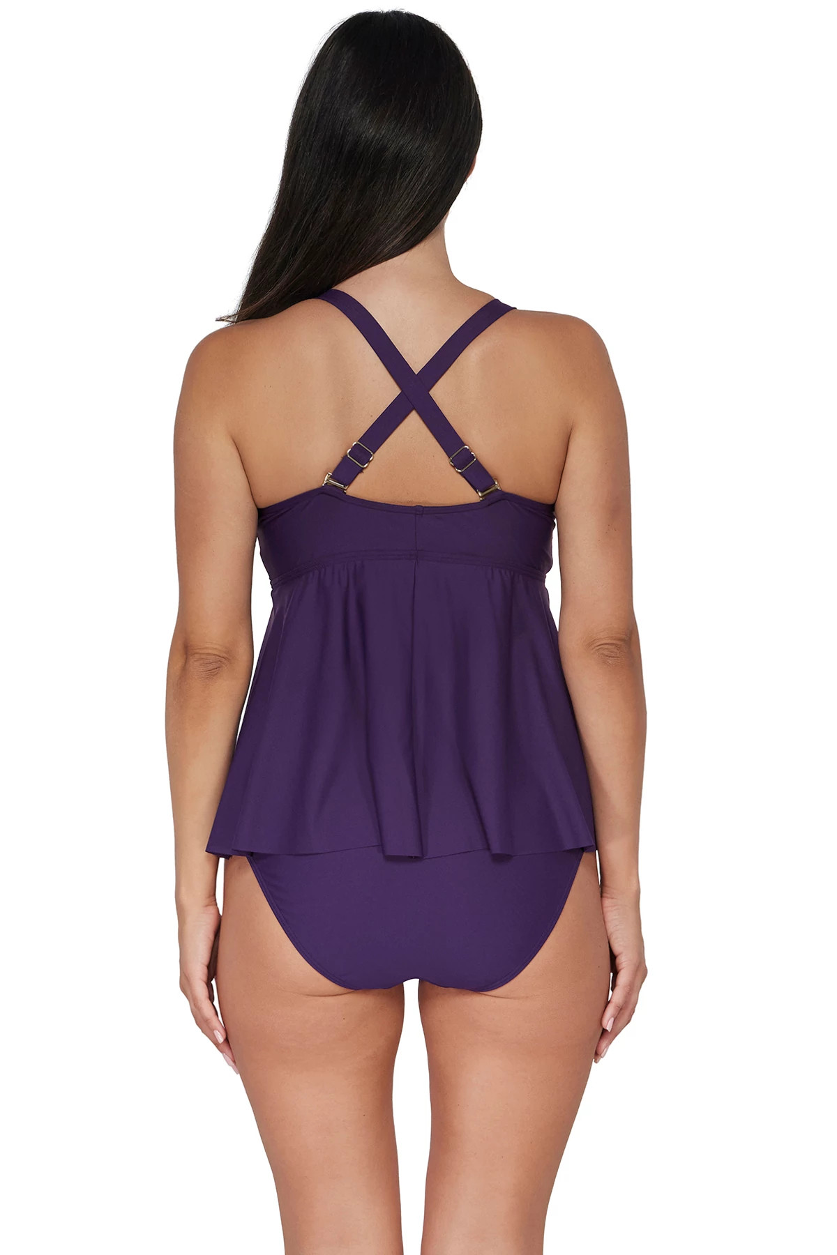 PARADISE PLUM Marin Tankini Top image number 2