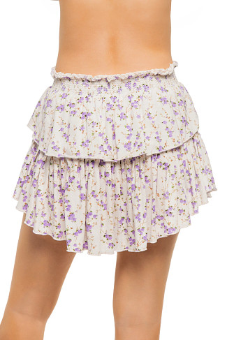DUSTY LAVENDER Ruffle Mini Skirt