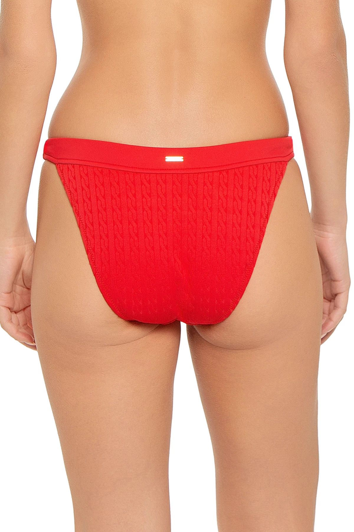 ROUGE Jean Cable Knit Hipster Bikini Bottom image number 2