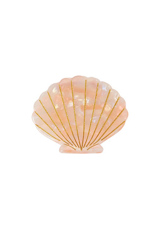 PINK Small Shell Hair Clip