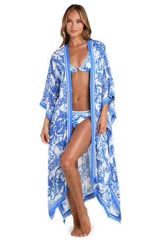 BLUE Kara Kimono