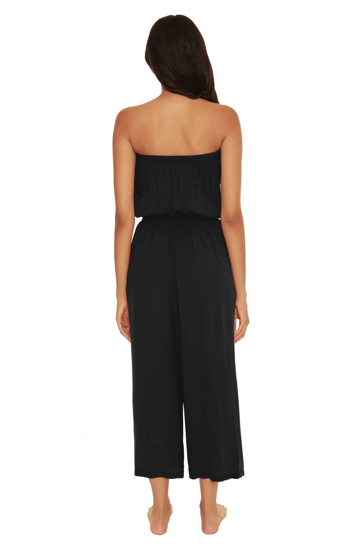 BLACK Ponza Strapless Jumpsuit image number 2