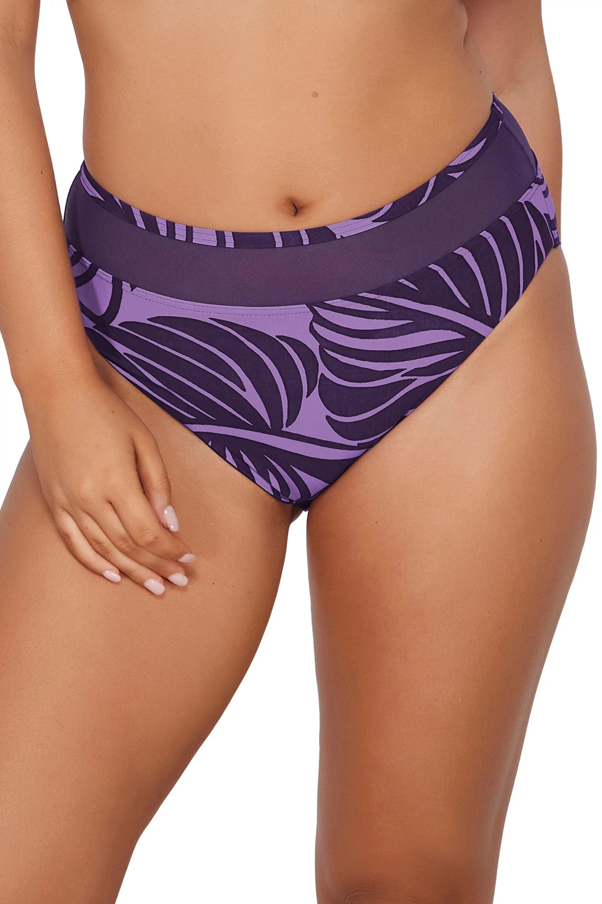 MYSTIC PALMS Annie High Waist Bikini Bottom image number 1