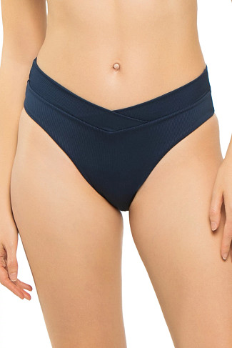 NAVY Lido Banded High Waist Bikini Bottom